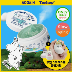 Torhop Saunan Heating Salt Mask 90g Set (+Moomin Stress Ball 3 Options)