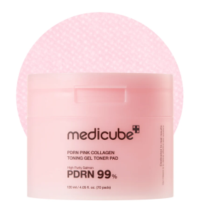 Medicube – PDRN Pink Collagen Toning Gel Toner Pad (70pcs)